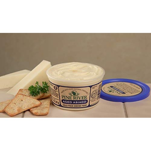 Pine River Wisconsin Aged Asiago Cheese Spread - 3 Pack Of 7Oz E