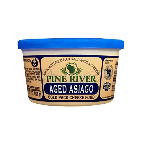 Pine River Wisconsin Aged Asiago Cheese Spread - 3 Pack Of 7Oz E