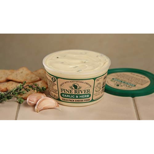 Pine River Wisconsin Garlic & Herb Cheese Spread - 3 pack of 8oz...