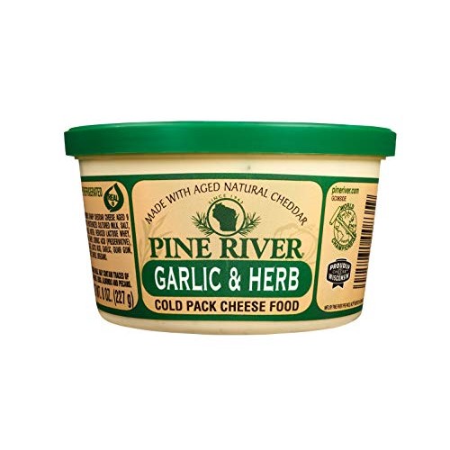 Pine River Wisconsin Garlic & Herb Cheese Spread - 3 pack of 8oz...