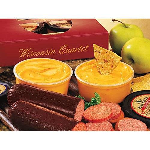 Wisconsin Quartet Cheese and Sausage Gift Box