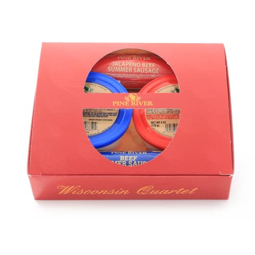 Wisconsin Quartet Cheese and Sausage Gift Box