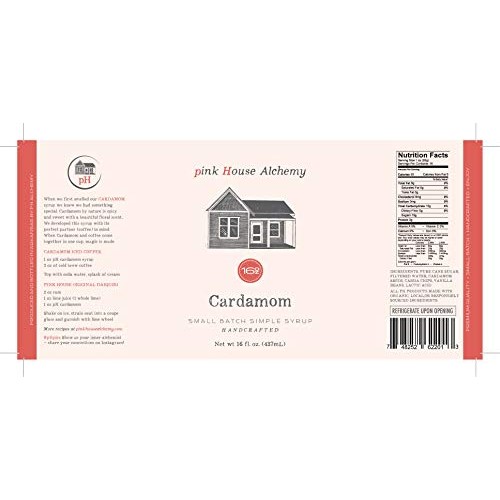 Pink House Alchemy Cardamom Syrup - 16 Oz Simple Syrup Cocktail