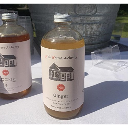 Pink House Alchemy Ginger Syrup - 16 Oz Simple Syrup Cocktail Dr