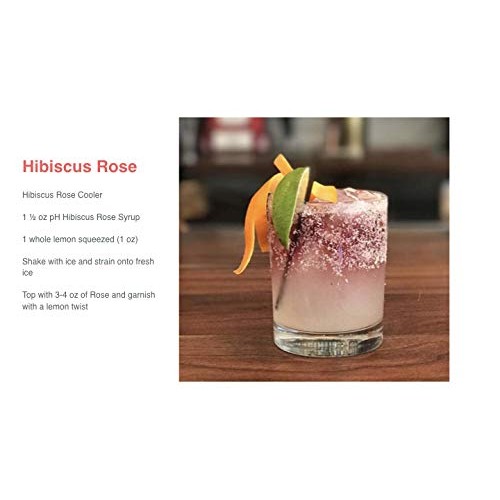 Pink House Alchemy Hibiscus Rose - Simple Syrup 16 Oz Cocktail D