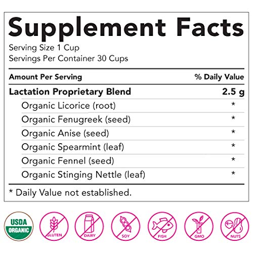 Pink Stork Lactation Tea: Herbal Mint Nursing Tea, Usda Organic,