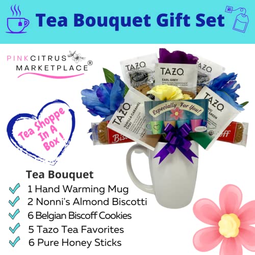 Tea And Cookies Gift Set – 5 Tea Bag Assortment 5 Unique Flavors