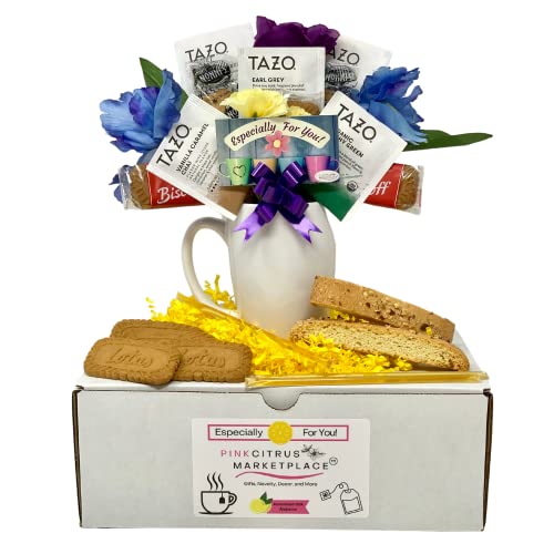 Tea And Cookies Gift Set – 5 Tea Bag Assortment 5 Unique Flavors