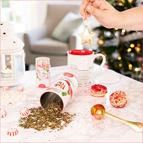 Pinky Up Peppermint Macaron Loose Leaf Tea, Herbal Tea, Caffeine