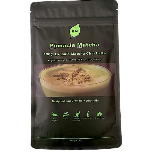 Pinnacle Matcha Chai Latte Powder - Organic Ceremonial Grade Mat...