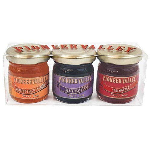 Pioneer Valley Gourmet Mini Jam Sampler Variety 3 Pack 1.5Oz Eac