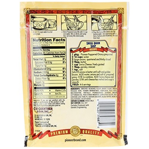 Pioneer Brand Peppered Gravy Mix, 2.75 Oz