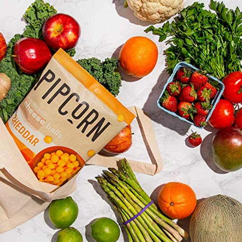 Pipcorn Heirloom Cheese Balls - Cheddar 3 Pack Of 4.5Oz Bags -