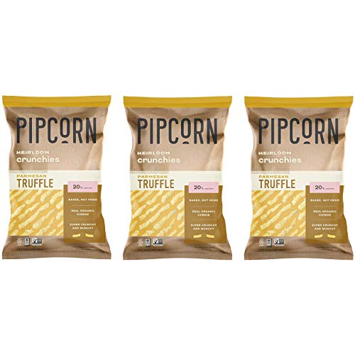 Pipcorn Heirloom Crunchies Truffle Parmesan 7 Ounce Pack Of 3