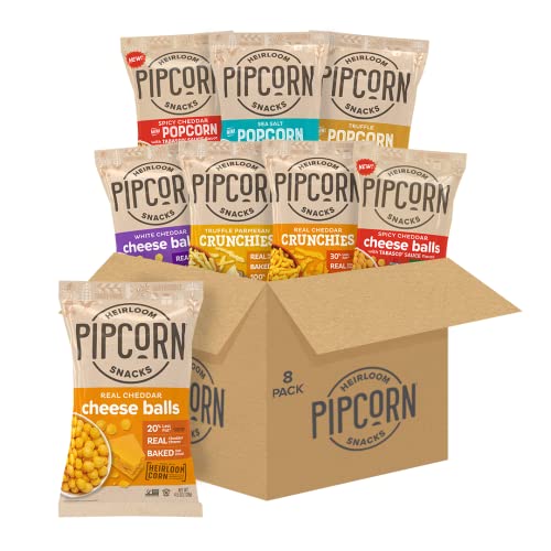 Shark Tank Sampler by Pipcorn - 8ct Variety Pack - Healthy Snack...