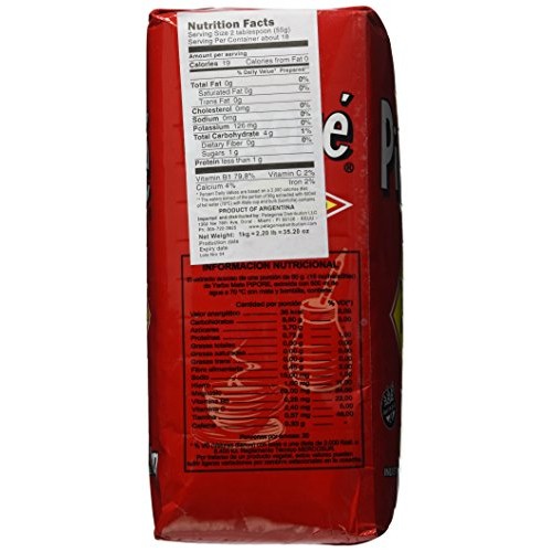 Yerba Mate Pipore - Regular - 2.2 Lbs - 1 Kilo - Gluten Free