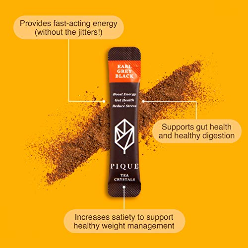 Pique Tea Organic Earl Grey Black Tea Crystals - Immune Support,