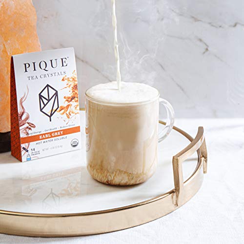 Pique Tea Organic Earl Grey Black Tea Crystals - Immune Support,