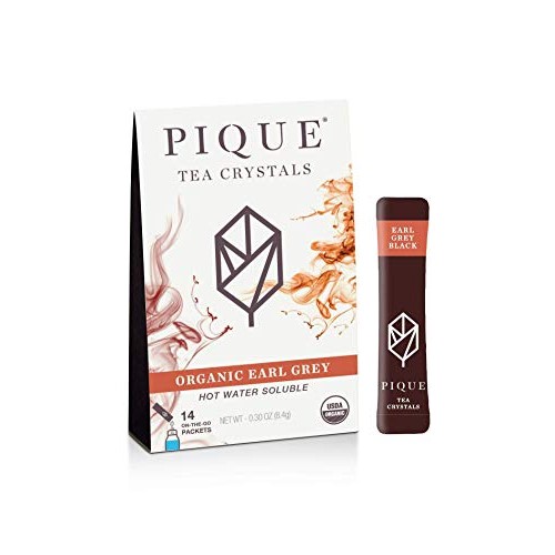 Pique Tea Organic Earl Grey Black Tea Crystals - Immune Support,