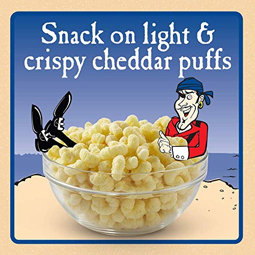 Pirates Booty Snack Puffs, Aged White Cheddar, 6Oz, 0.5 Oz- 12