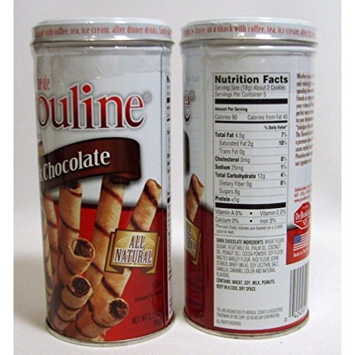 Creme De Pirouline Rolled Wafer Cookies: 1 Dark Chocolate, 1 Cho Creme De Pirouline Rolled Wafer Cookies: 1 Dark Chocolate, 1 Cho