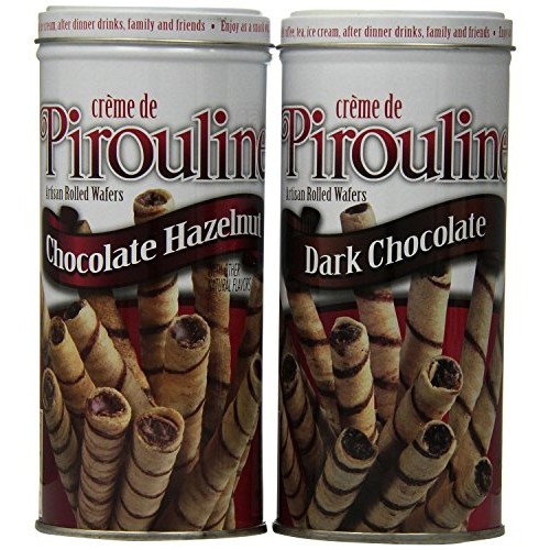 Creme De Pirouline Rolled Wafer Cookies: 1 Dark Chocolate, 1 Cho Creme De Pirouline Rolled Wafer Cookies: 1 Dark Chocolate, 1 Cho
