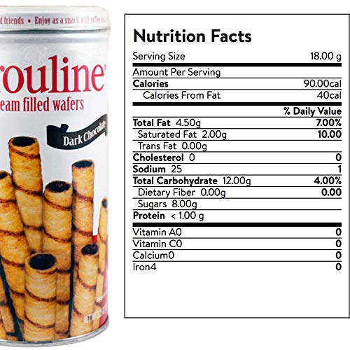 Pirouline Cream Filled Wafers 6 Pack! 3 Dark Chocolate &Amp; 3 Choco