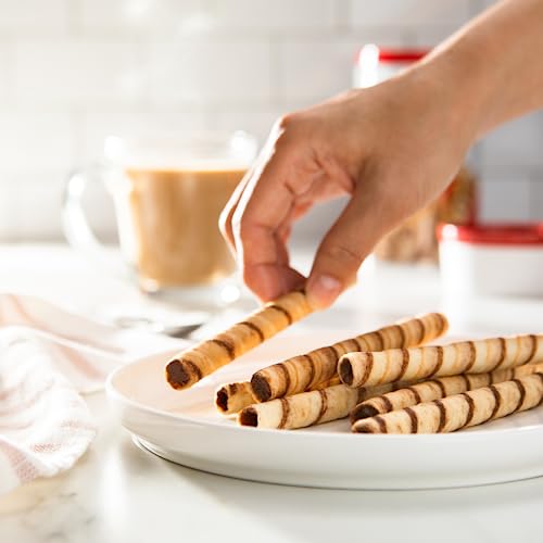 Pirouline Rolled Wafers, Best Flavor Mix, Dark Chocolate, Chocol...