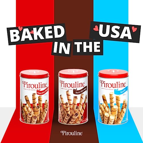Pirouline Rolled Wafers, Best Flavor Mix, Dark Chocolate, Chocol...