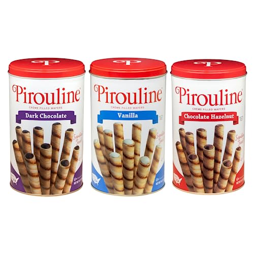 Pirouline Rolled Wafers, Best Flavor Mix, Dark Chocolate, Chocol...