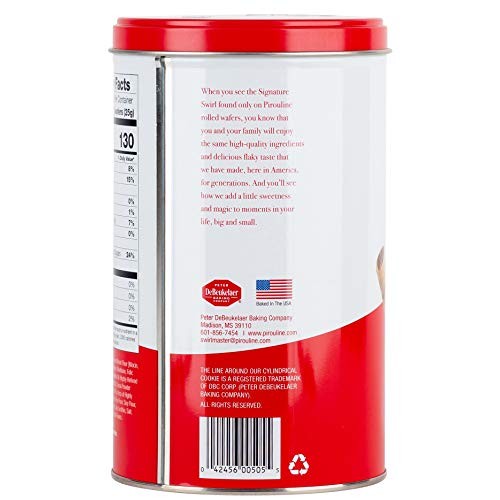 Pirouline Rolled Wafers, Chocolate Hazelnut, 14.1 Ounce, Pack Of 6