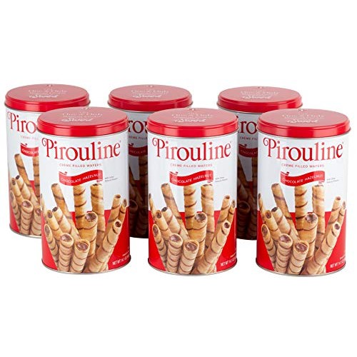 Pirouline Rolled Wafers, Chocolate Hazelnut, 14.1 Ounce, Pack Of 6
