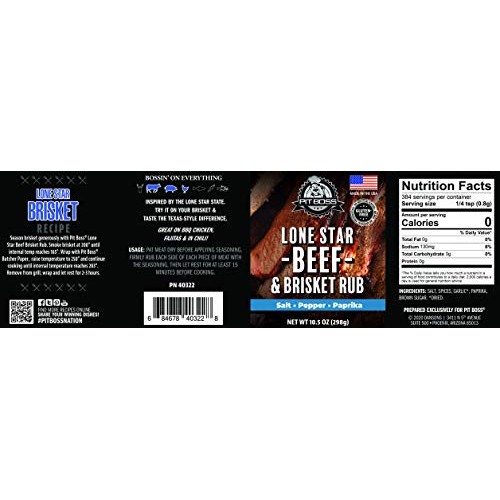 Pit Boss 40322 Lonestar Beef Brisket Rub Grill Spices, Multicolored