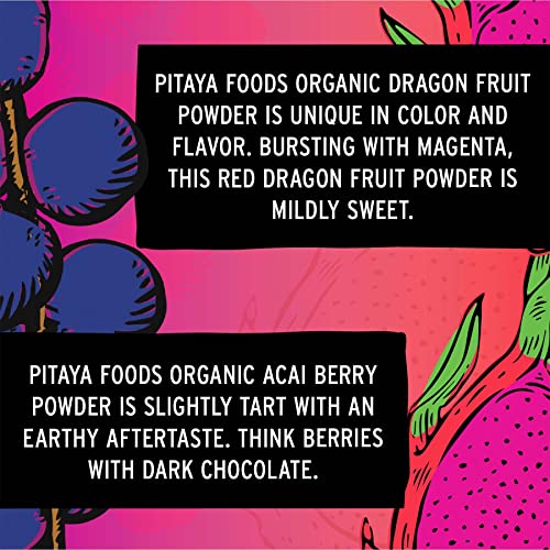 Pitaya Foods - Organic Fruit Powder, 2-Flavor Variety Pack, Free