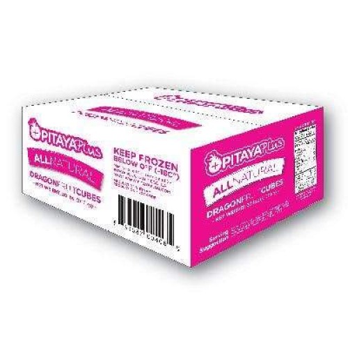 Pitaya Plus Individually Quick Frozen Dragon Fruit Cubes 20 lb