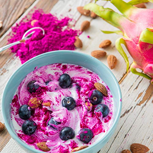 Pitaya Plus, Organic Freeze Dried Red Dragon Fruit Powder, Usda