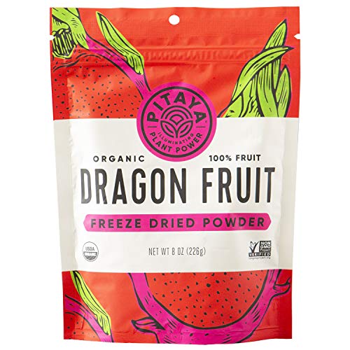 Pitaya Plus, Organic Freeze Dried Red Dragon Fruit Powder, Usda