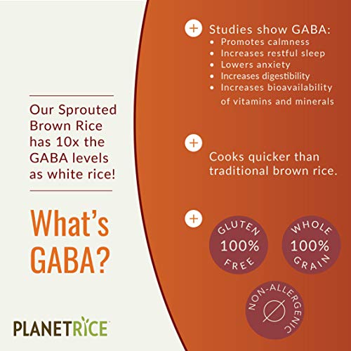 Planet Rice Sprouted Brown Gaba Rice For Meal Prep And Bulk Cook