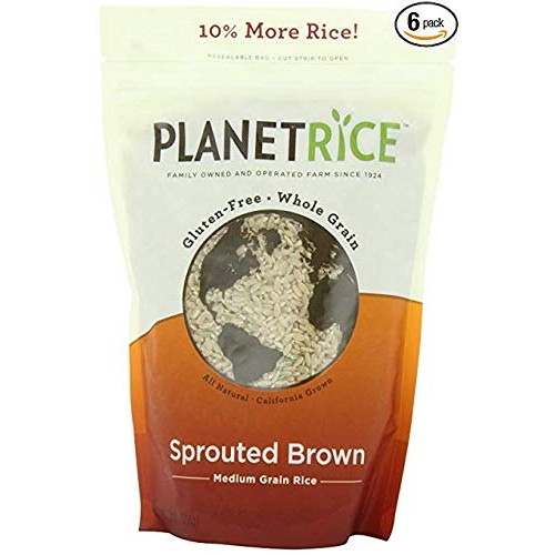Planet Rice Sprouted Brown Gaba Rice For Meal Prep And Bulk Cook