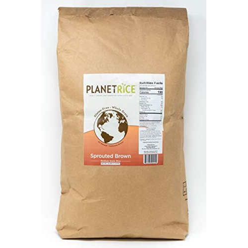 Planet Rice Sprouted Brown Gaba Rice For Meal Prep And Bulk Cook