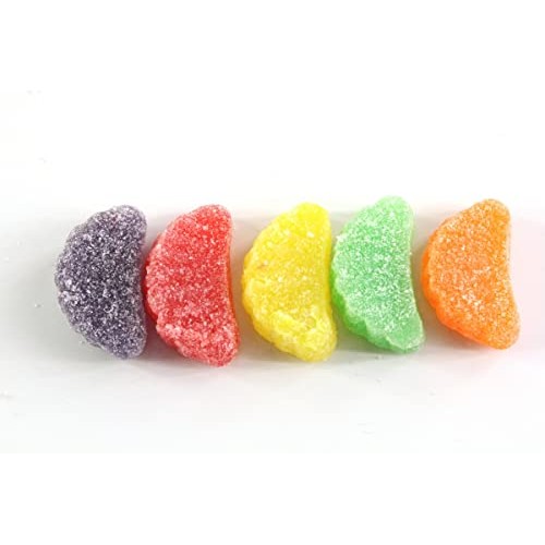 Planet Sweets Assorted Jelly Fruit Slices Gummy Wedges Sugar Coa...