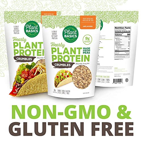 Plant Basics - Hearty Plant Protein - Unflavored Crumbles, 8 Oz