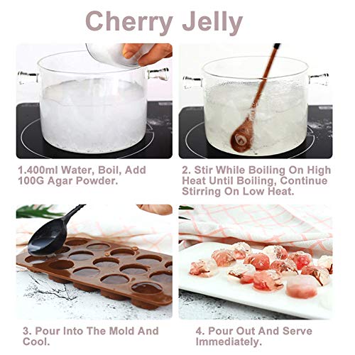 Plant Gift Agar Agar Powder Organic, Transparent Agar Powder Veg