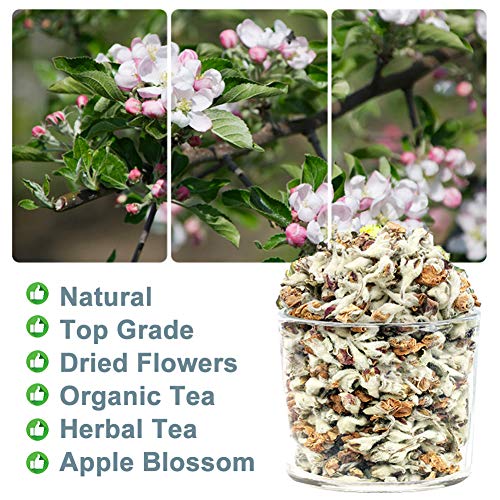 Plant Gift Apple Blossom Flower Tea, Organic Dried Apple Flower
