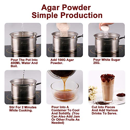Plant Gift Brown Sugar Flavor Agar Agar Agar Powder Organic, Tra