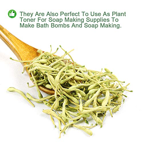 Plant Gift Honeysuckle Tea, 金银花 Dried Flowers, Jinyinhua, Her...