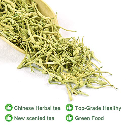 Plant Gift Honeysuckle Tea, 金银花 Dried Flowers, Jinyinhua, Her...