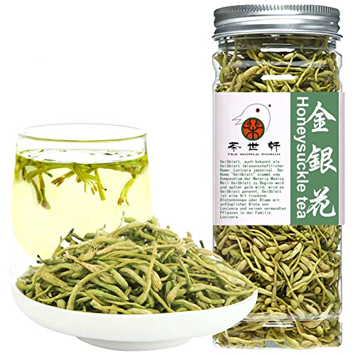 Plant Gift Honeysuckle Tea, 金银花 Dried Flowers, Jinyinhua, Her...