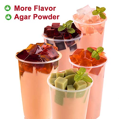 Plant Gift Rose Flavor Agar Agar Agar Powder Organic, Red Transp