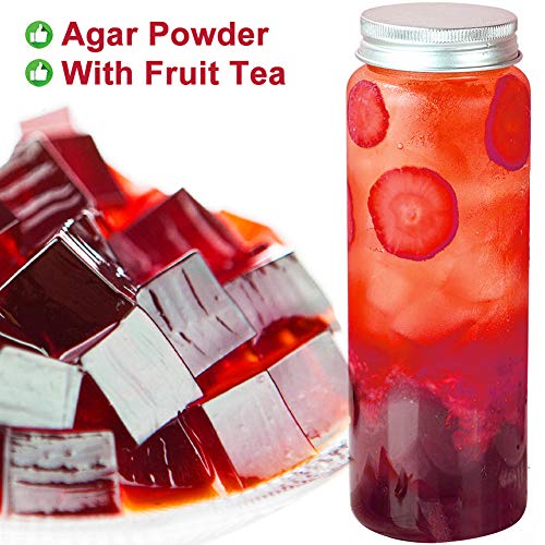 Plant Gift Rose Flavor Agar Agar Agar Powder Organic, Red Transp